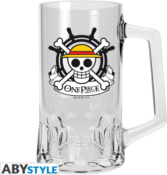 ABYStyle One Piece ölglas (Skull Luffy, 500 ml)