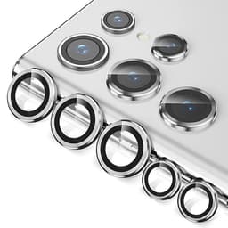 Linsebeskyttelse 3-pak 1 sæt Hvid Samsung S22 Ultra