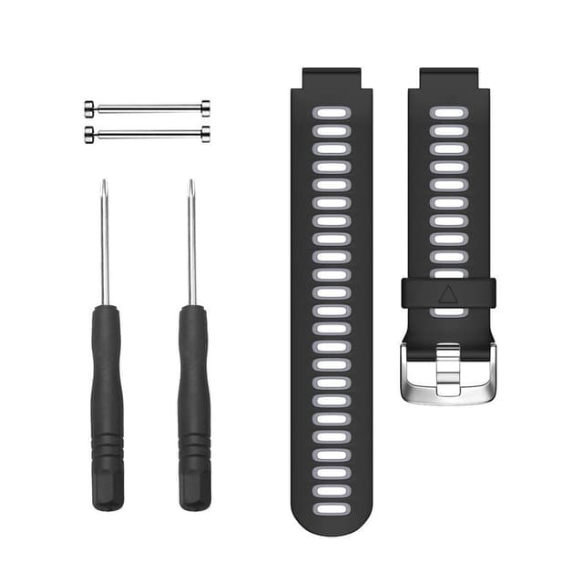 Garmin Forerunner 220/230/235/620/630/735XT armbånd Sort/Grå