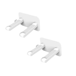 No Drilling Hårføner Holder Vegg 2-Pak Hvit