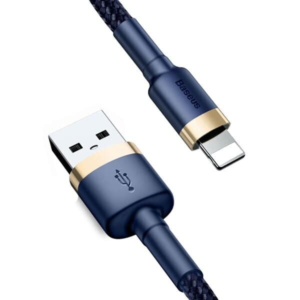 Cafule USB-Kabel USB till Lightning 2.4A QC 3.0 1m - Blå