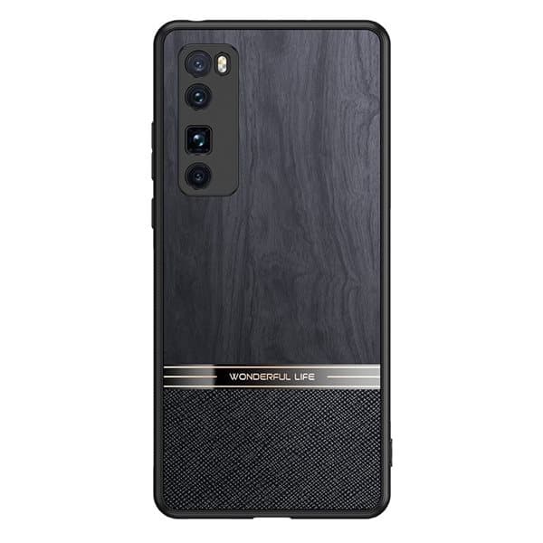 Stötsäkert mobilskal med trämotiv till Huawei nova 7 5G
