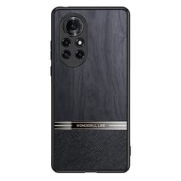 Puukuvioitu iskunkestävä matkapuhelimen kuori mallille Huawei nova 8 Pro 5G