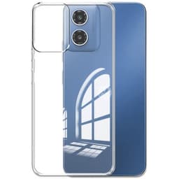 Silikonikotelo läpinäkyvä Motorola Moto G04