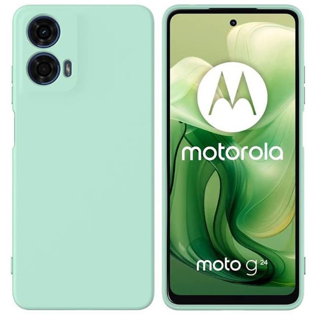 Liquid silikon skal Motorola Moto G24 - Mint