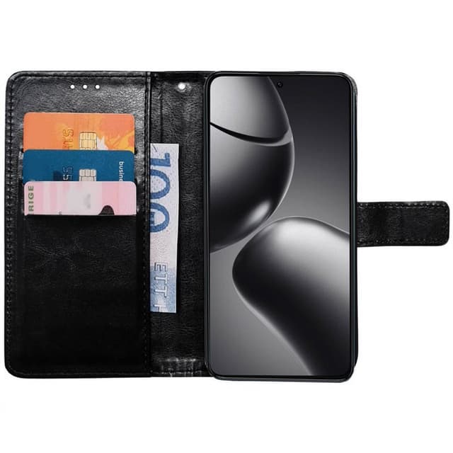 Wallet cover 3-kort Xiaomi 14T Pro - Sort