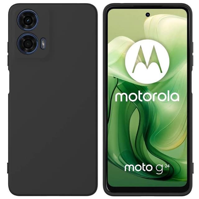Liquid silikon skal Motorola Moto G24 - Svart