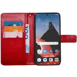 Wallet cover 3-kort Motorola ThinkPhone - Rød
