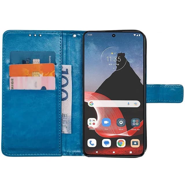 Wallet cover 3-kort Motorola ThinkPhone - Lyseblå