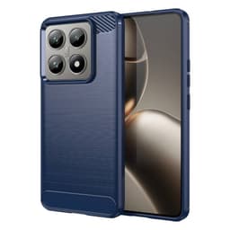 Borstat silikon skal Xiaomi 14T - Blå