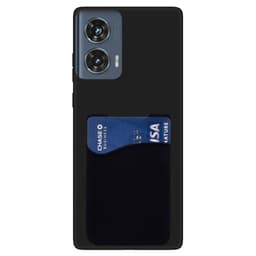 Silikon skal med korthållare Motorola G35 - Svart