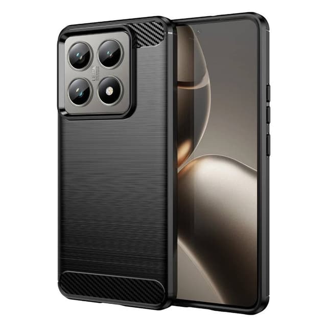 Borstat silikon skal Xiaomi 14T - Svart