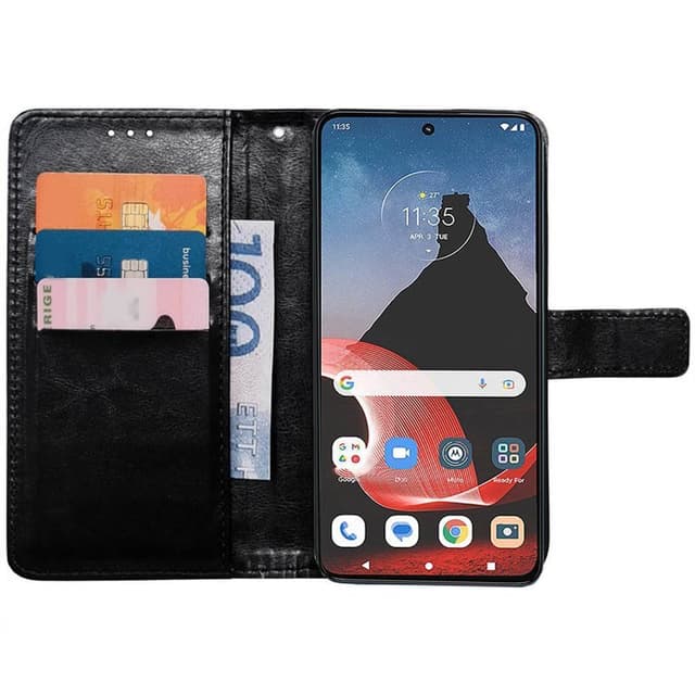 Plånboksfodral 3-kort Motorola ThinkPhone - Svart
