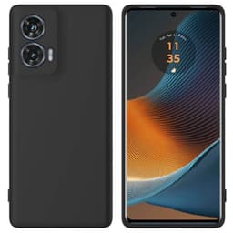 Liquid silikone cover Motorola G35 - Sort