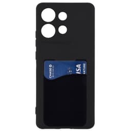 Silikon deksel med kortholder Motorola Edge 50 Neo - Svart
