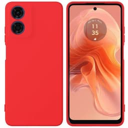 Liquid silikondeksel Motorola Moto E14 - Rød