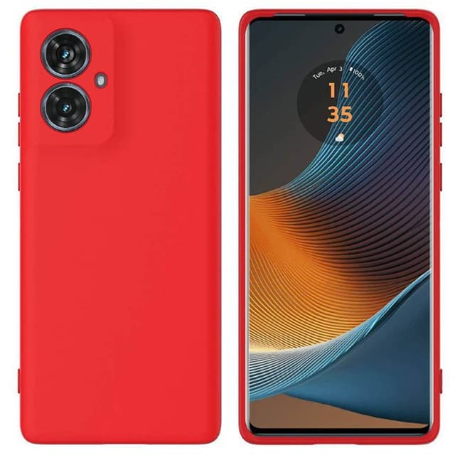 Liquid silikon skal Motorola G55 - China Red