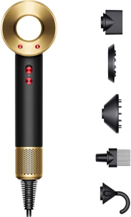 Dyson Supersonic hårtørrer (Onyx/guld)