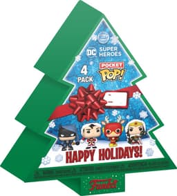 Funko Pop DC nøglering 4-pak (Batman, Superman, Flash, Wonder Woman )
