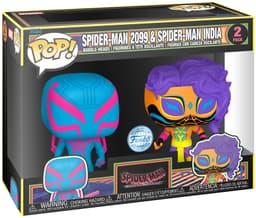 Funko Pop Spider-Man actionfigur 2-pakning (2099, India)