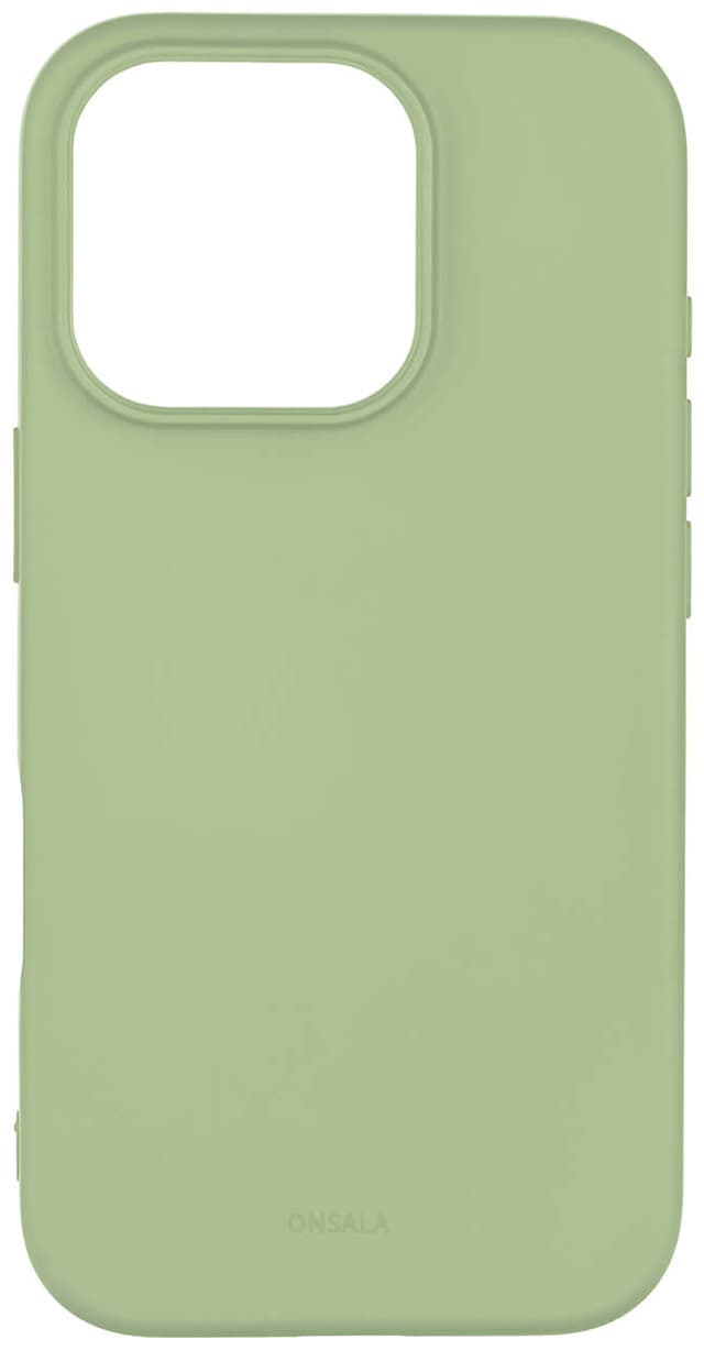 Onsala iPhone 16 Pro silikondeksel (lime)