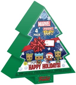 Funko Pop Marvel nyckelkedja 4-pack (Baby Groot, Groot, Thor, Spider-Man)