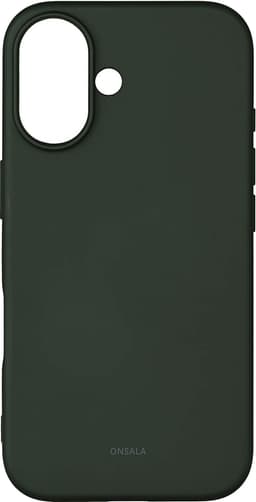 Onsala iPhone 16 silikoneetui (olivengrøn)