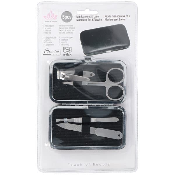 Manikyrset med etui - 5 delar