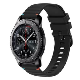 Silikoniranneke Samsung Galaxy Gear S3 Frontier - musta