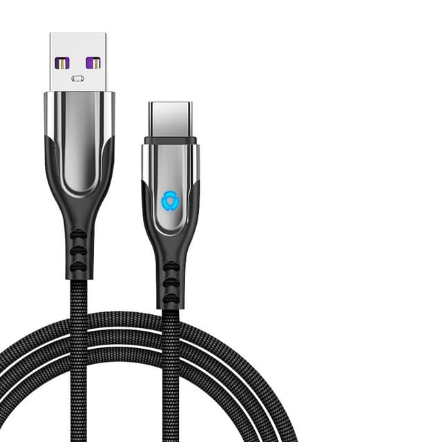 USB-C hurtigladekabel Sort