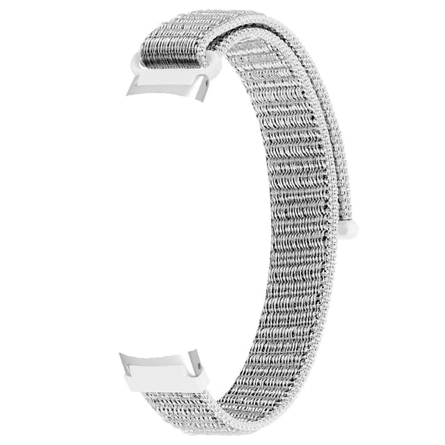 Klockarmband flätad nylon Silver