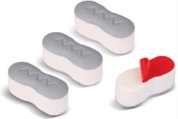 Runda Upphöjande Toalettsitsar - 4 pack Grå