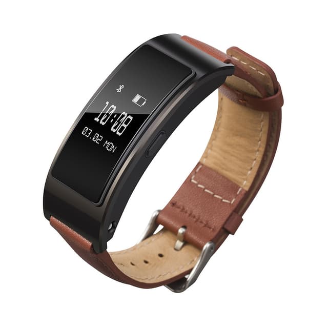 Klockarmband äkta läder Brun
