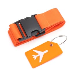 Bagagerem med adresselabel Orange