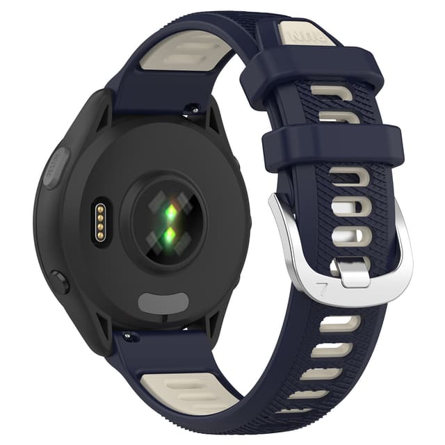 Klockarmband silicone kompatibelt med Garmin Forerunner 265/265 Music DarkBlue