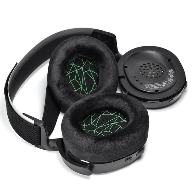 Ørepuder til SteelSeries Arctis Prime/1/3/5/7/9/9X/Pro blød plys 1 par Grøn