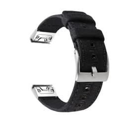 Klockarmband i Canvas för Garmin-Klocka Svart L