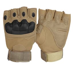 Halvfinger Outdoor Tactical Soft Shell hansker Brun XL