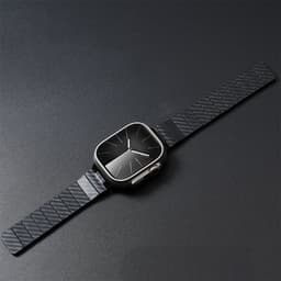 Universal Carbon Fiber Texture Urrem til Samsung Huawei Sølv XL