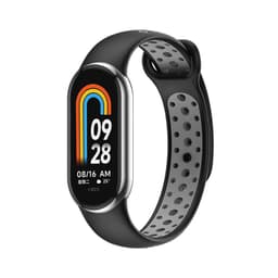 TPU-erstatningsklokkerem for Xiaomi Mi 8 Svart+grå