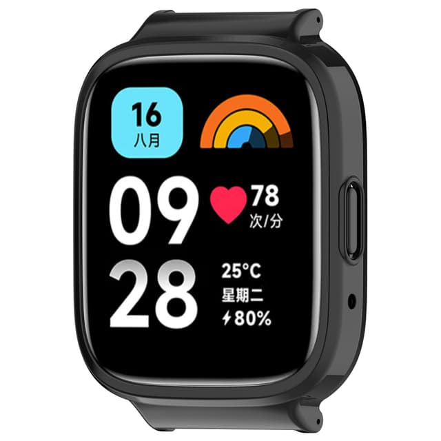 Redmi Watch 3 Semi-Wrapped Lugs Fodral (20MM öppning) - Svart