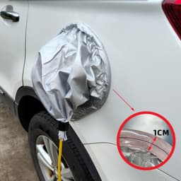 Magneettinen vedenpitävä suoja sähköautojen latauspistorasioihin Hopea