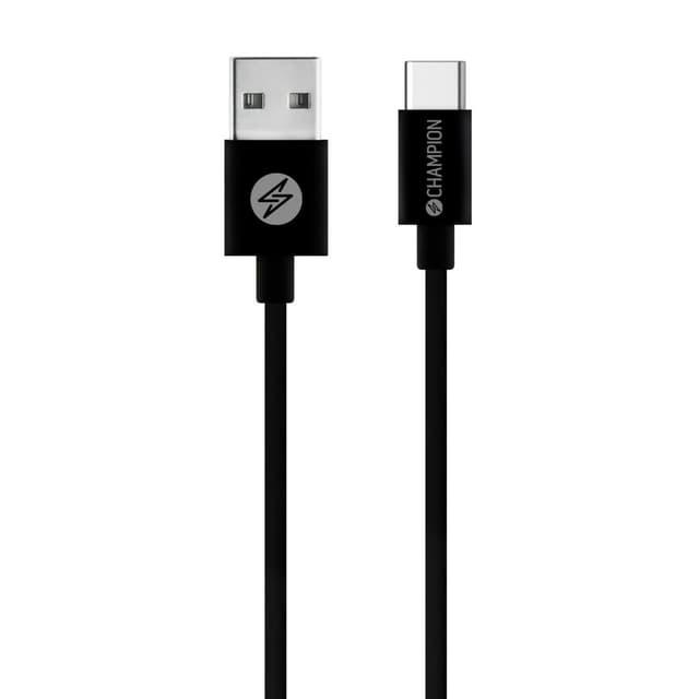 USB-A til USB-C Kabel 2m Sort