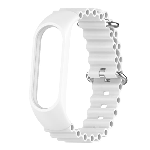 Klokkereim Mi Band 5/6/7 Hvit