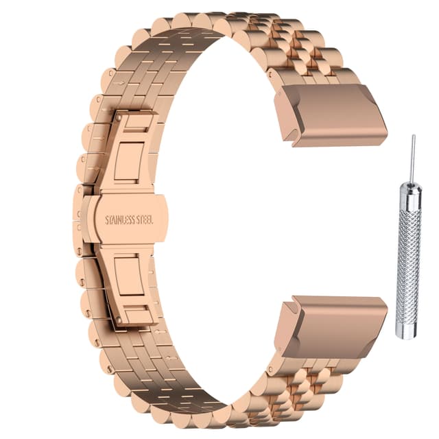 Klockarmband i rostfritt stål Rose guld