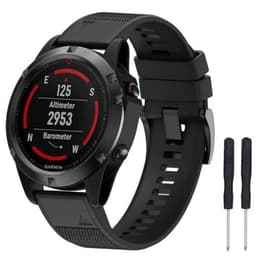 Rannekoru Garmin-kelloille 22 mm Silicone Black