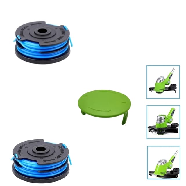 Trimmerspole for Greenworks G40LT/G40LTK2/G40LTK2x/2101507/2101507UA Flerfarget
