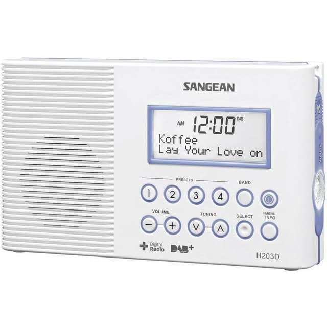 Badeværelsesradio Sangean H-203D DAB+, FM Lommelygte,