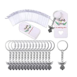 Nyckelring med ängel, kort och presentpåse - Sats med 30 st