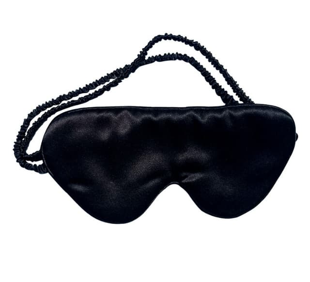 100% Mulberry Silk Sleep Mask øjenmaske Sort